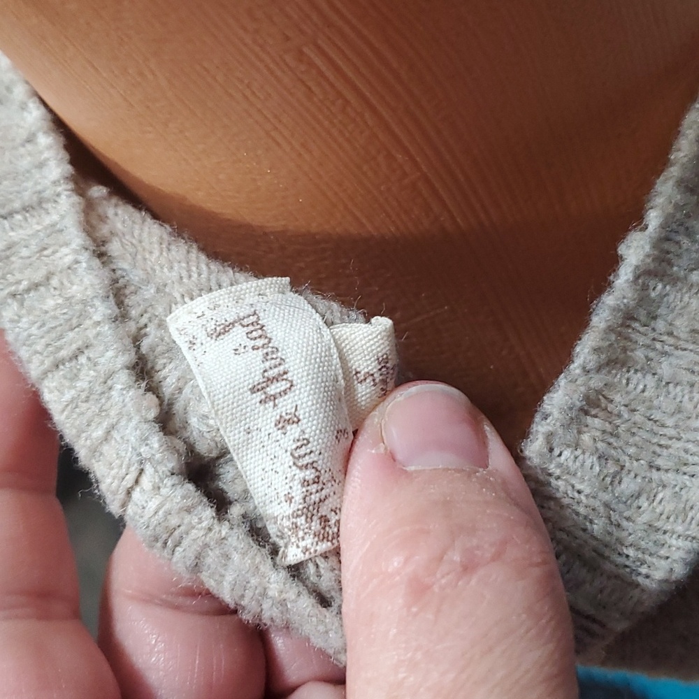 Hem & Thread Button Sweater S Euc - image 7